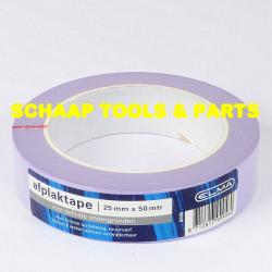 Afplaktape - schilderstape delicaat voor behang en muren paars 50 meter x 25 mm | 1021592